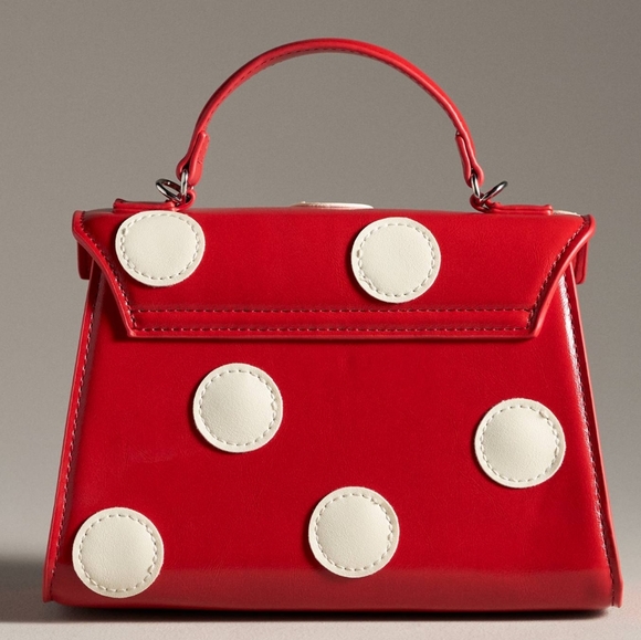 NEW Melie Bianco Polka Dot Handbag - Picture 2 of 3